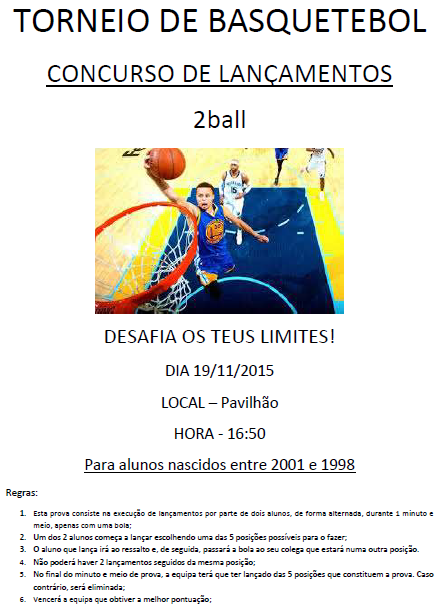 CARTAZ BASQUETEBOL 2ball